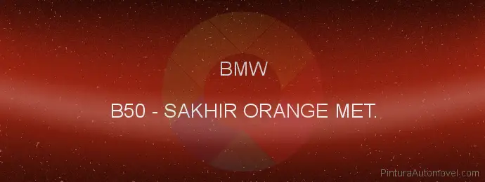 Pintura Bmw B50 Sakhir Orange Met.