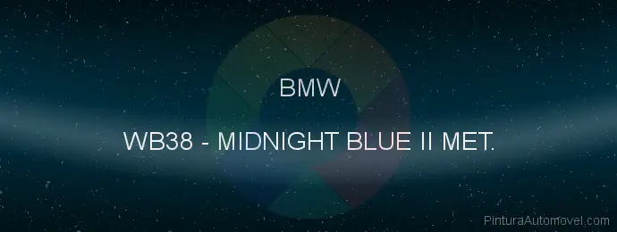 Pintura Bmw WB38 Midnight Blue Ii Met.