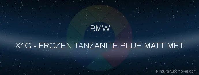 Pintura Bmw X1G Frozen Tanzanite Blue Matt Met.