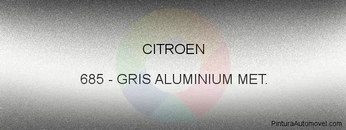 Pintura Citroen 685 Gris Aluminium Met.