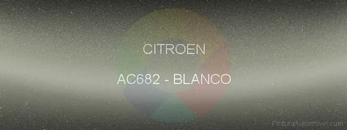 Pintura Citroen AC682 Blanco