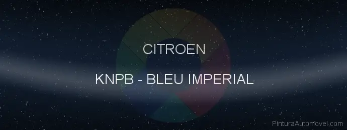 Pintura Citroen KNPB Bleu Imperial