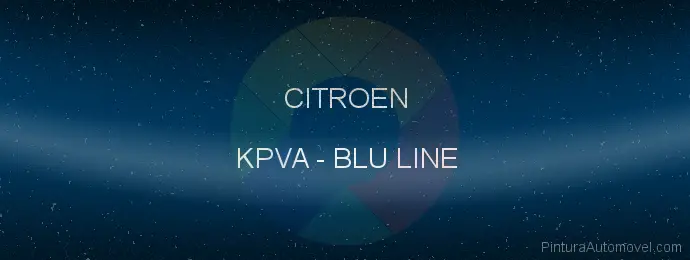 Pintura Citroen KPVA Blu Line