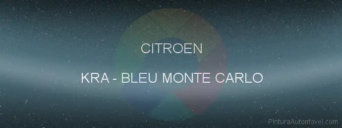 Pintura Citroen KRA Bleu Monte Carlo