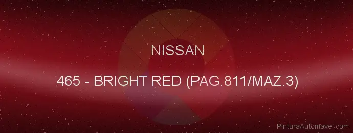 Pintura Nissan 465 Bright Red (pag.811/maz.3)