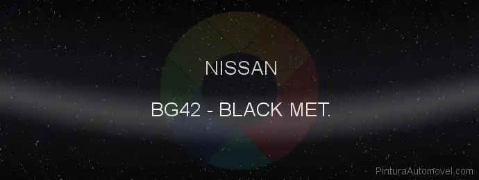 Pintura Nissan BG42 Black Met.