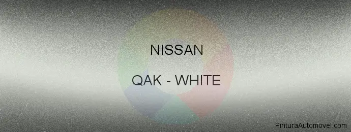 Pintura Nissan QAK White