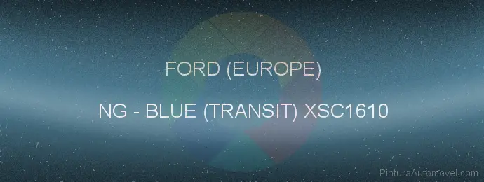 Pintura Ford (europe) NG Blue (transit) Xsc1610