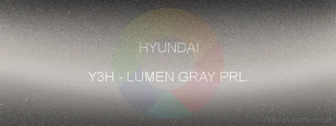 Pintura Hyundai Y3H Lumen Gray Prl.