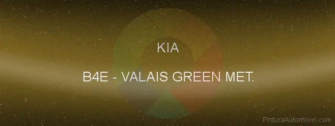 Pintura Kia B4E Valais Green Met.