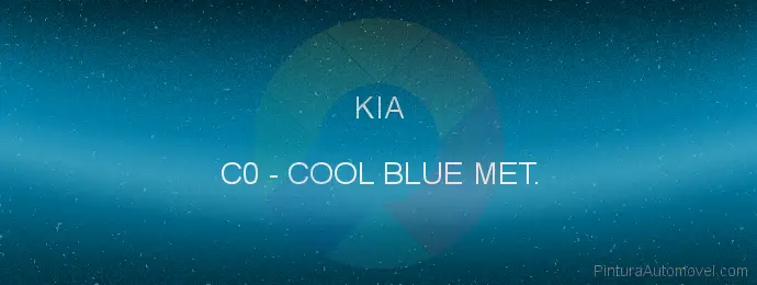 Pintura Kia C0 Cool Blue Met.