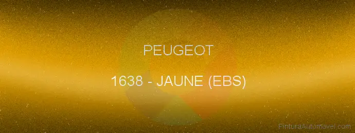 Pintura Peugeot 1638 Jaune (ebs)