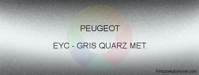 Pintura Peugeot EYC Gris Quarz Met.