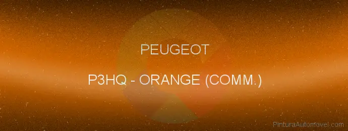 Pintura Peugeot P3HQ Orange (comm.)