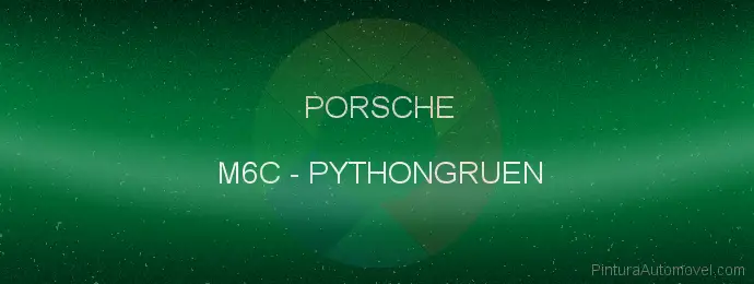 Pintura Porsche M6C Pythongruen