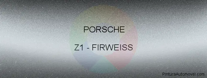 Pintura Porsche Z1 Firweiss