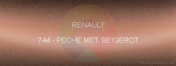 Pintura Renault 744 Peche Met. Beigerot