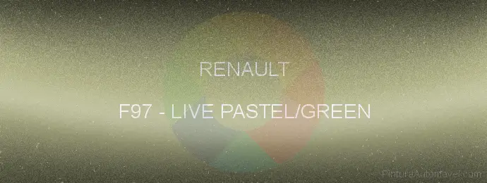 Pintura Renault F97 Live Pastel/green