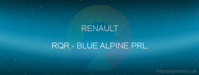 Pintura Renault RQR Blue Alpine Prl.