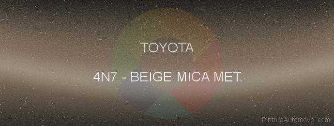 Pintura Toyota 4N7 Beige Mica Met.