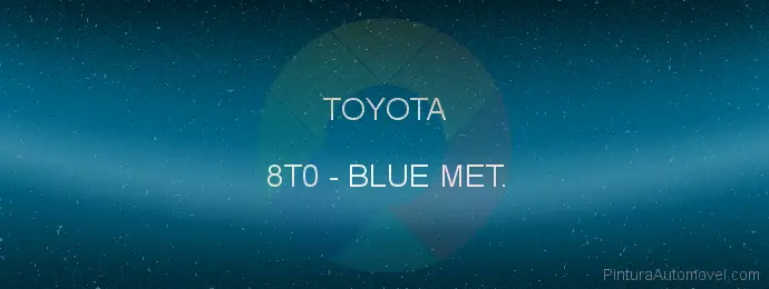 Pintura Toyota 8T0 Blue Met.