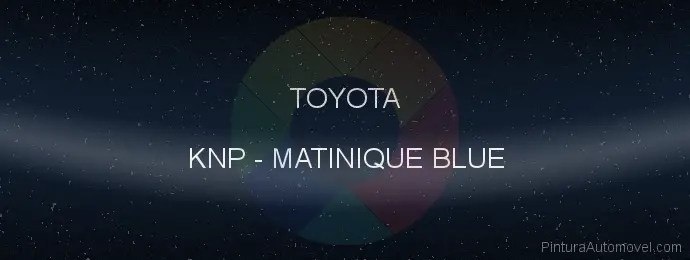 Pintura Toyota KNP Matinique Blue