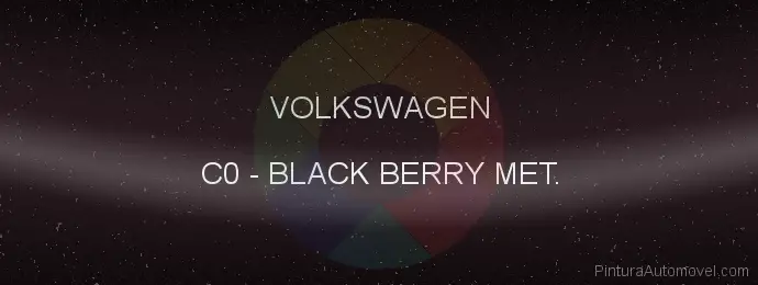 Pintura Volkswagen C0 Black Berry Met.