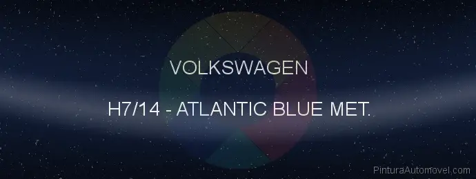 Pintura Volkswagen H7/14 Atlantic Blue Met.