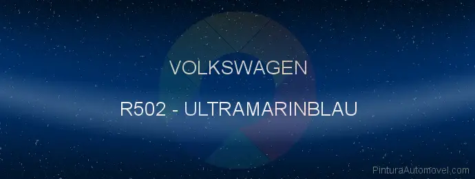 Pintura Volkswagen R502 Ultramarinblau