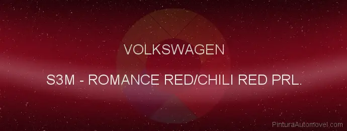 Pintura Volkswagen S3M Romance Red/chili Red Prl.