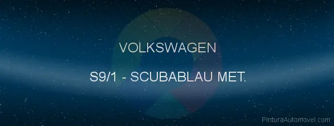 Pintura Volkswagen S9/1 Scubablau Met.