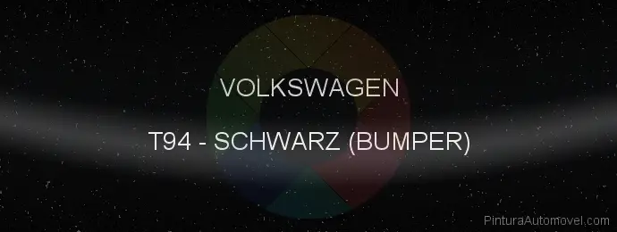 Pintura Volkswagen T94 Schwarz (bumper)