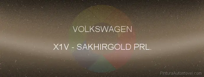 Pintura Volkswagen X1V Sakhirgold Prl.