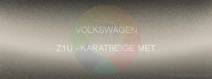 Pintura Volkswagen Z1U Karatbeige Met.