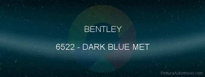 Pintura Bentley 6522 Dark Blue Met