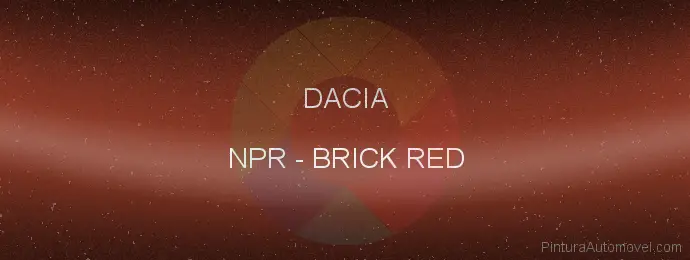 Pintura Dacia NPR Brick Red